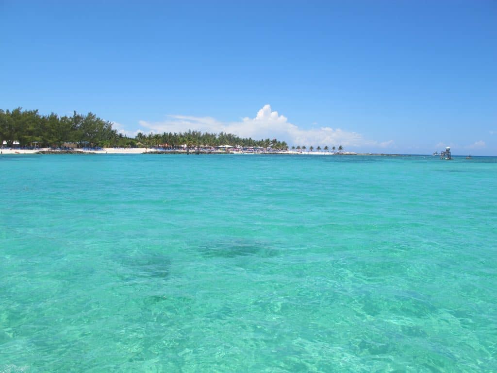 blue water in florida keys