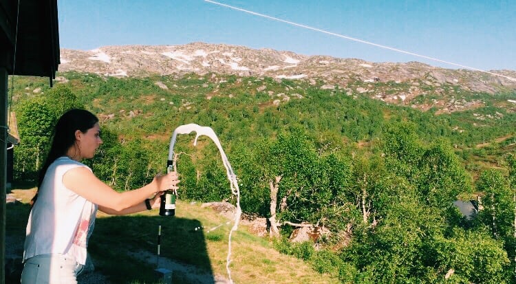 A Night in a Mountain Cabin in Norway