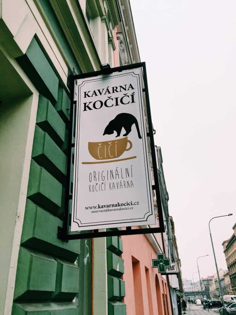 When in Prague, explore the up-and-coming neighborhood of the Karlin District. Karlin District in Prague is easy to navigate with amazing coffee shops, a cat cafe, and astounding architecture including the prettiest elementary school you've ever seen! #prague #travel #czechrepublic #karlindistrict