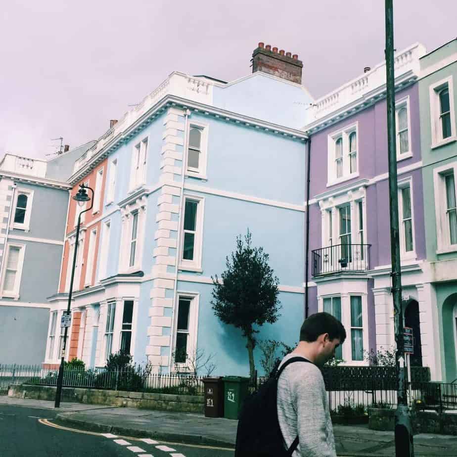 The surprise pastel houses of Plymouth