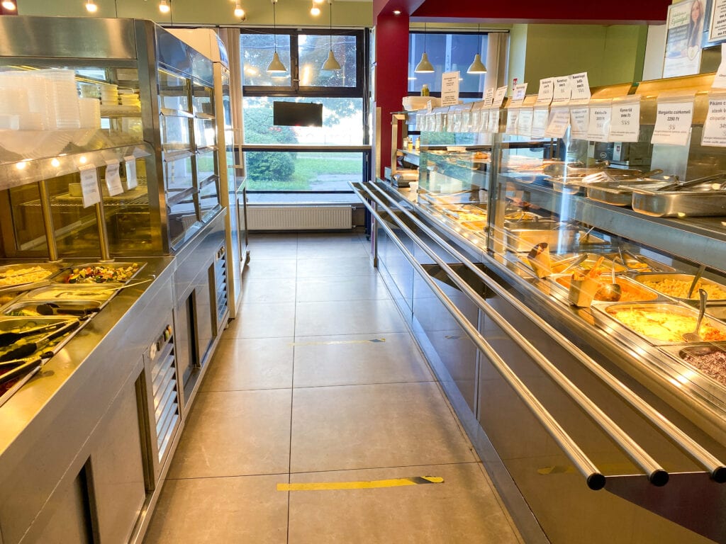 Szederinda Budapest buffet line, 100% gluten free