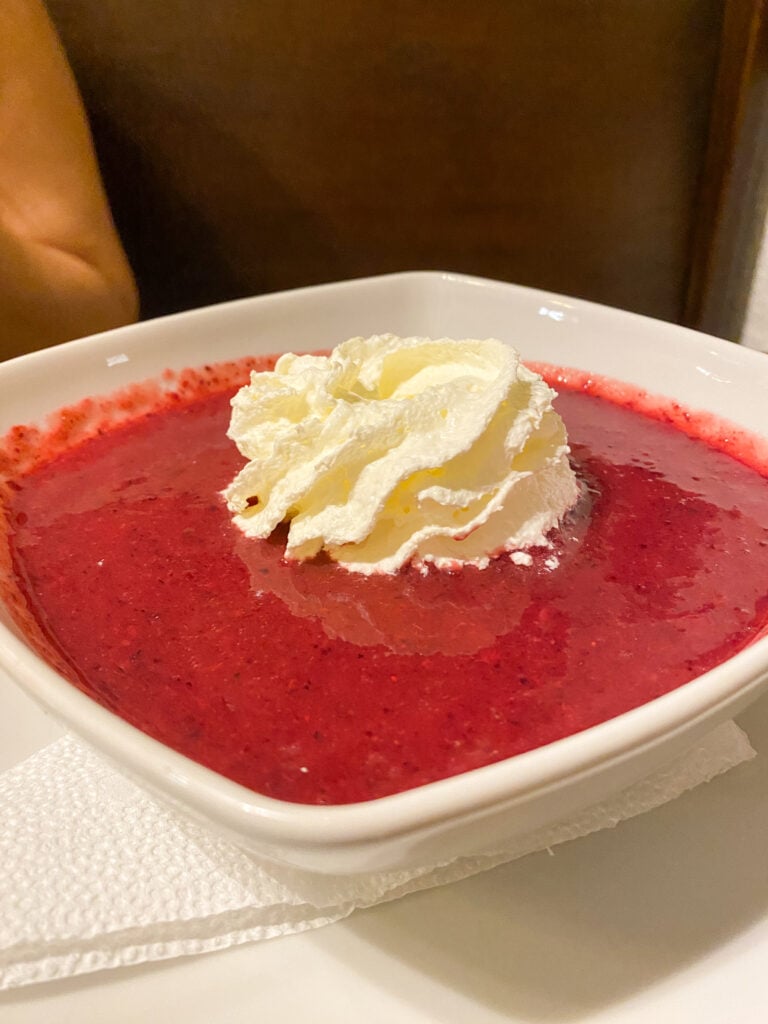 Gluten free fruit soup Budapest