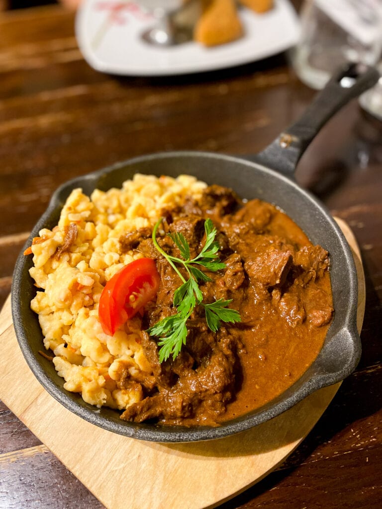 gluten free goulash in Hungary