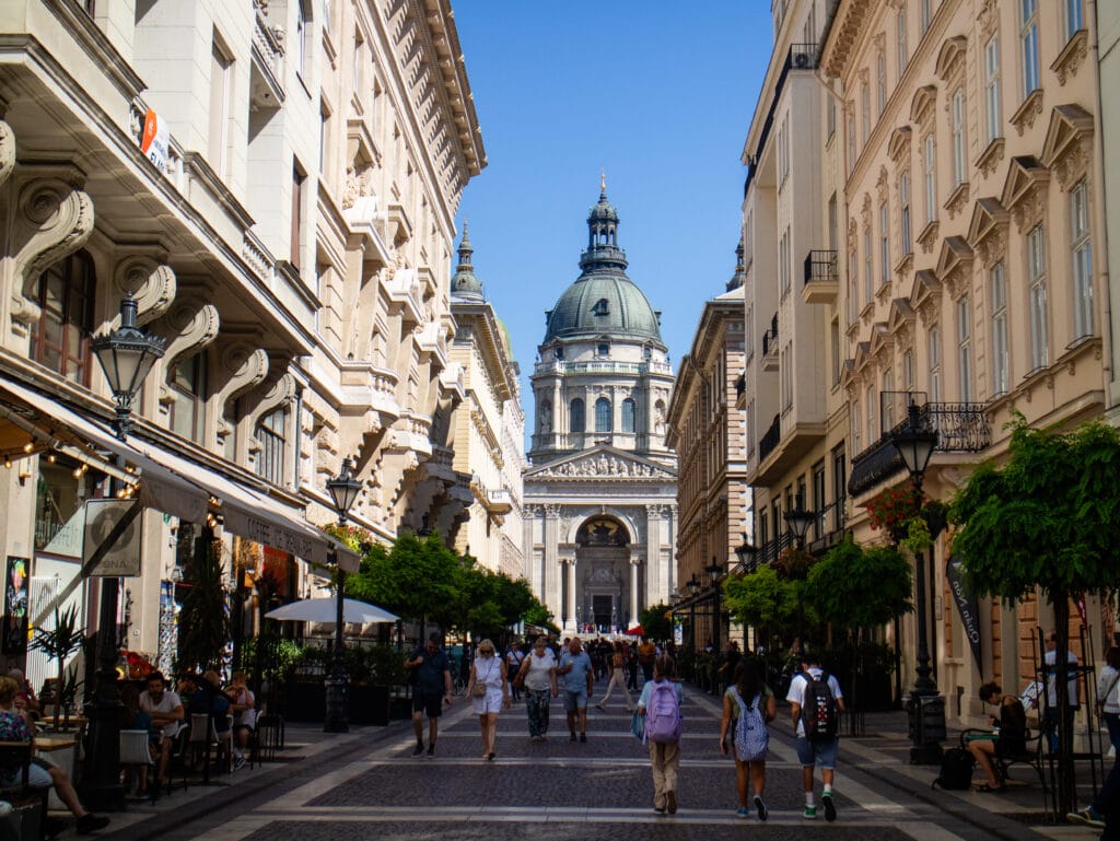 Budapest town center street