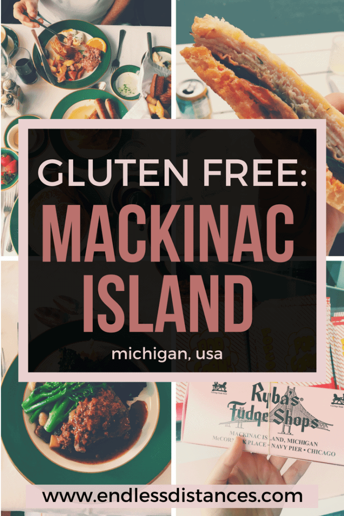 A complete guide to Mackinac Island's gluten free restaurants and where to stay! Gluten Friendly Hotels on Mackinac Island | Mackinac Island Restaurants | Mackinac Island Shops | Mackinac Island Bakeries | Michigan Travel Guide | Michigan Vacation | Gluten Free Destinations | Gluten Free Travel | USA Travel | United States of America | Destinations in Michigan #michigan #usa #unitedstates #america #travel #glutenfree