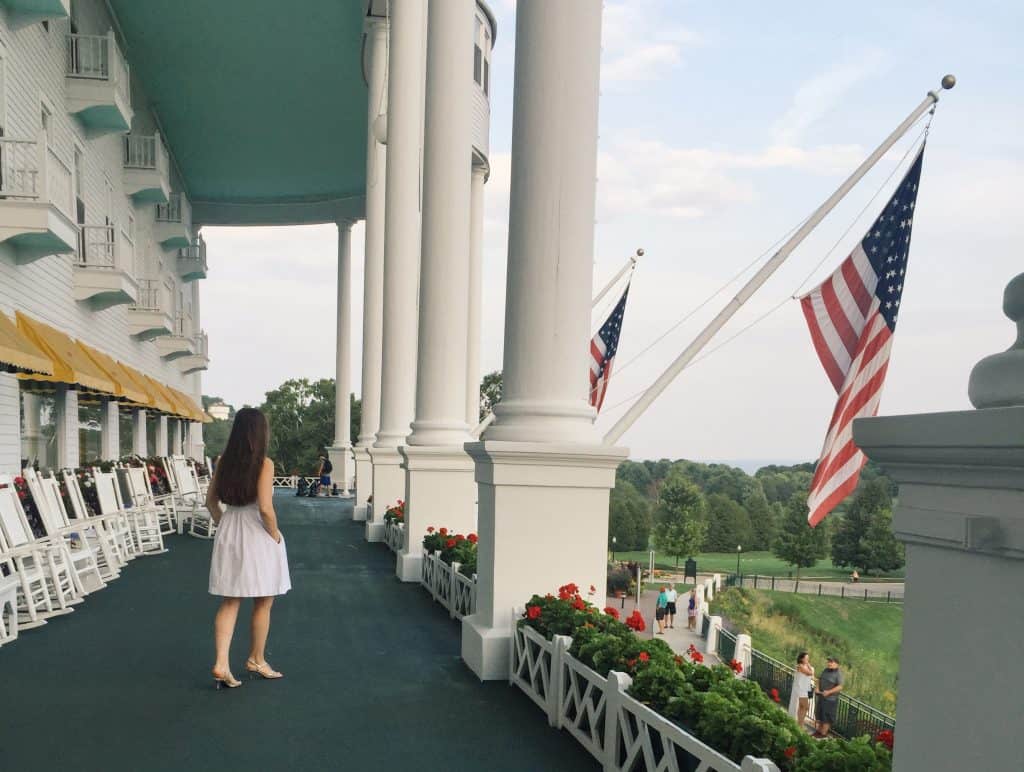 Read this guide for everything you need to know for your vist to the Grand Hotel Mackinac Island - one of the best hotels in the world! #grandhotel #grandhotelmackinac #mackinac #mackinacisland #michigan #puremichigan #travel