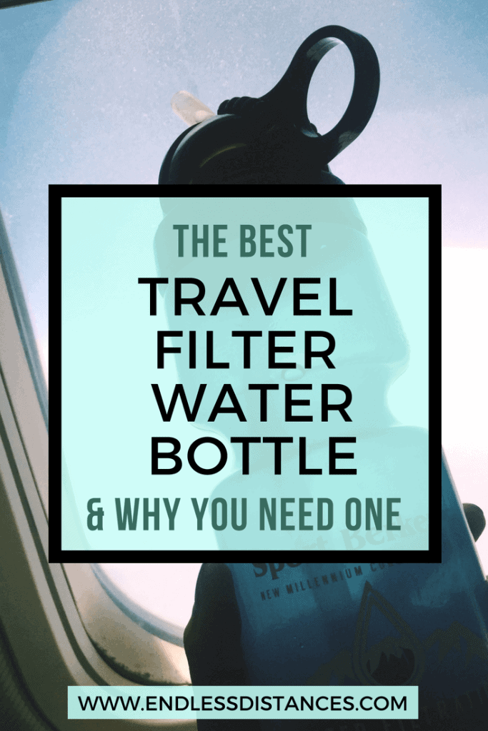 Every travel needs to invest in a travel filter water bottle. Here is your guide to travel filter water bottles, why travelers need one, and the best brand that filters out 99.9% of contaminants! #travel #travelwaterbottle #berkey #berkeyfilters #travelgear #travelfilterwaterbottle