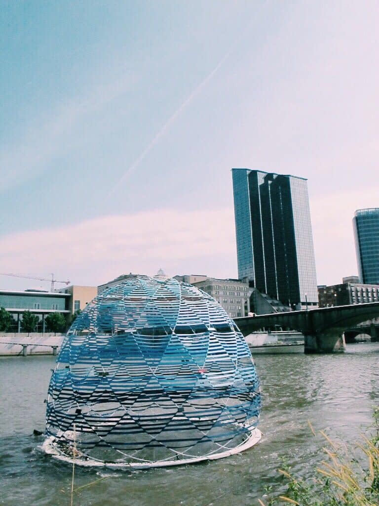 Explore Grand Rapids ArtPrize, the most attended art festival in the world, with this guide. Including how to get around, hotels, best stops, where to eat, and more. #grandrapids #michigan #artprize #grandrapidsartprize #artfestival #travel