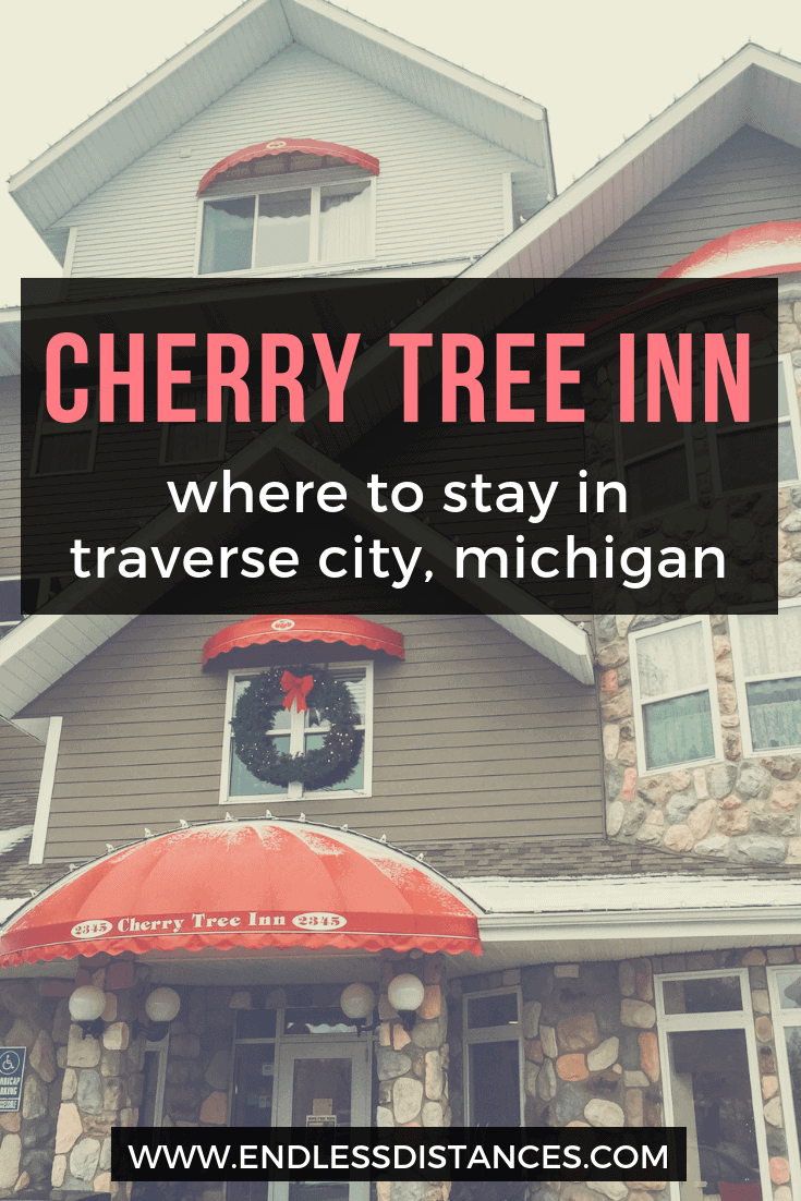 Cherry Tree Inn Traverse City MI is one of a selection of lake front properties. Read our review of our winter stay at Cherry Tree Inn! #traversecity #tcmi #michigan #puremichigan #cherrytreeinn