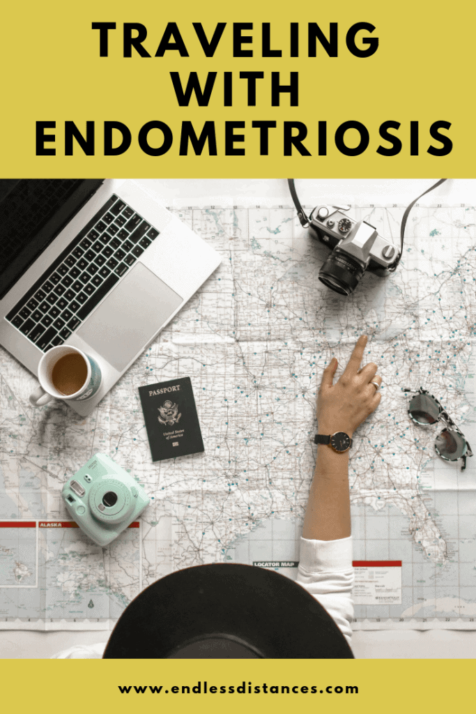 Traveling with Endometriosis can seem near impossible. Here, six endo warriors share their advice on traveling with endometriosis and how you can too! #endometriosis #travelingwithendometriosis #endowarriors #endometriosistravel #chronicillnesstravel