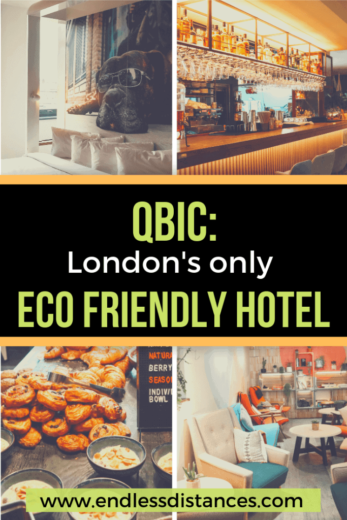One hotel dominates the eco hotel London scene and that is Qbic London. Read on to learn about Qbic's eco initiatives, our stay, and things to do near Qbic. #ecohotel #london #londonhotel #greenhotel #qbic #qbichotel #boutiquehotel #designhotel
