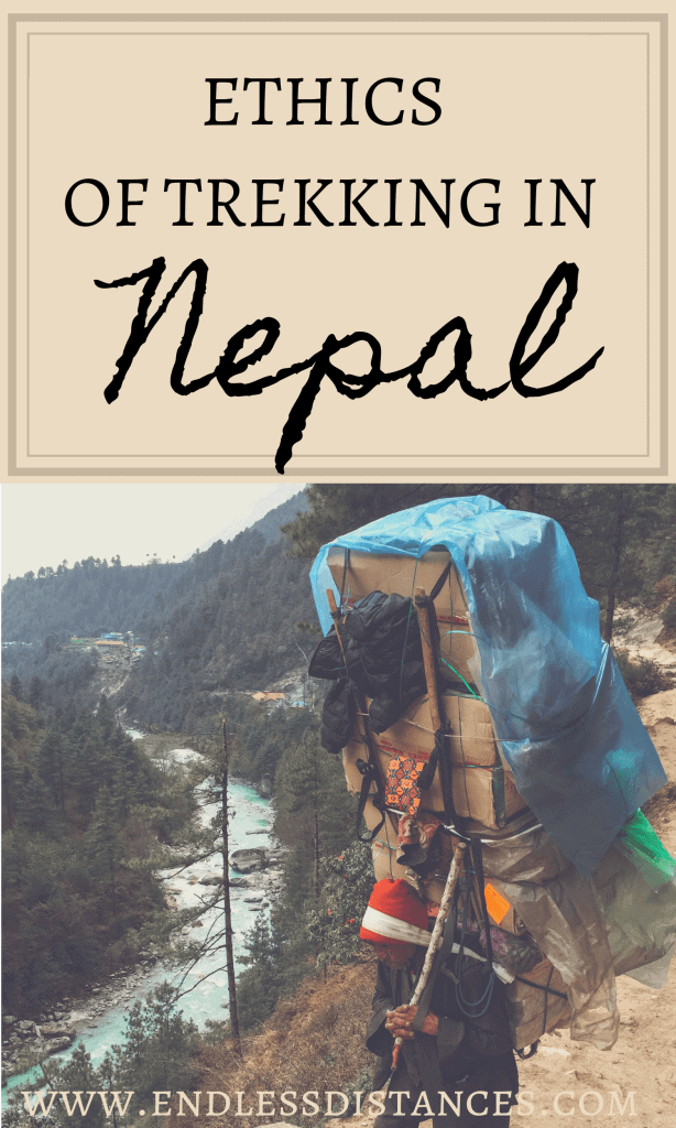 s it still ethical to go trekking in Nepal? This answers all your questions on ethical concerns and trail etiquette for trekking in Nepal. #trekkinginnepal #everestbasecamp #ethicaltravel #nepaltrekking