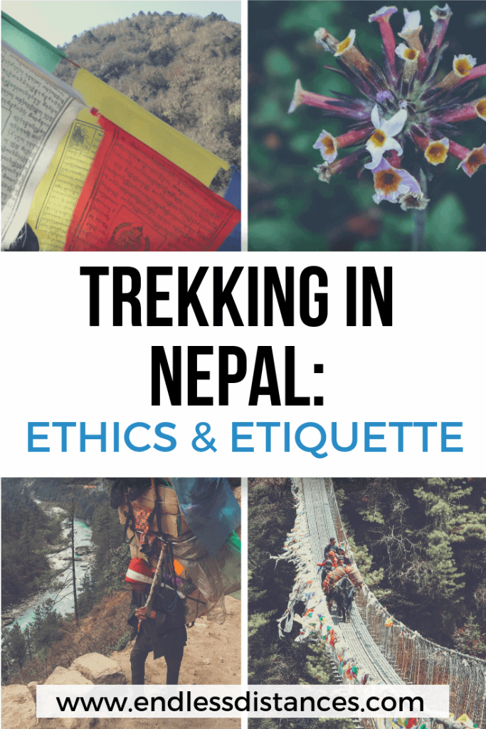 s it still ethical to go trekking in Nepal? This answers all your questions on ethical concerns and trail etiquette for trekking in Nepal. #trekkinginnepal #everestbasecamp #ethicaltravel #nepaltrekking