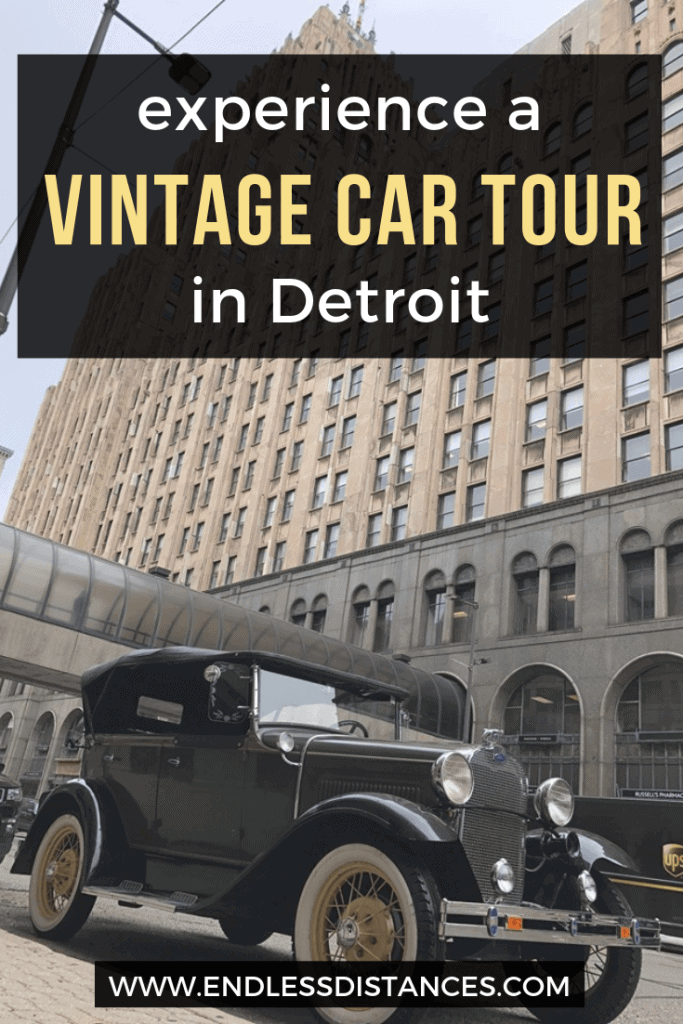 Looking for the most unique tour in Detroit? Check out Antique Touring, who will take you on a tour in Detroit with a vintage Ford Model A. #tourindetroit #detroittours #antiquetouring #vintagecartour #fordmodela #visitdetroit #detroittravel