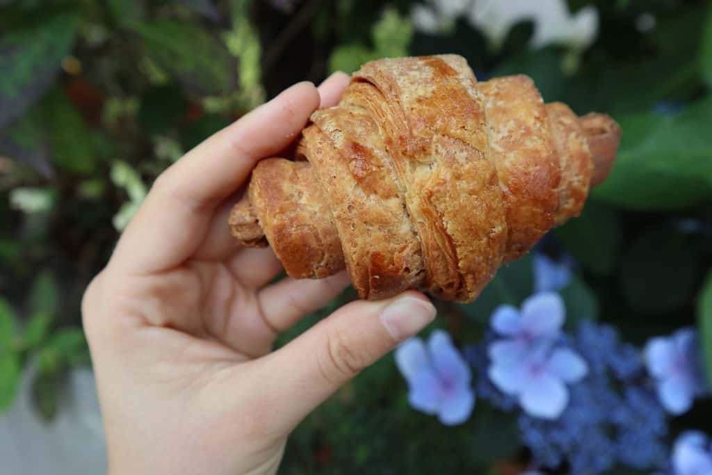 gluten free croissant from Lemonade, so flaky!