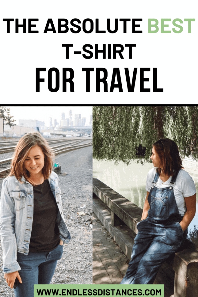 Want a travel T shirt you'll reach for every time you pack your suitcase? Check out a review and comparison of the two best travel T shirts on the market. Travel | Fashion | Shirt | T Shirt | Travel Fashion | Organic Basics #travelfashion #travel #tshirt #organicbasics 