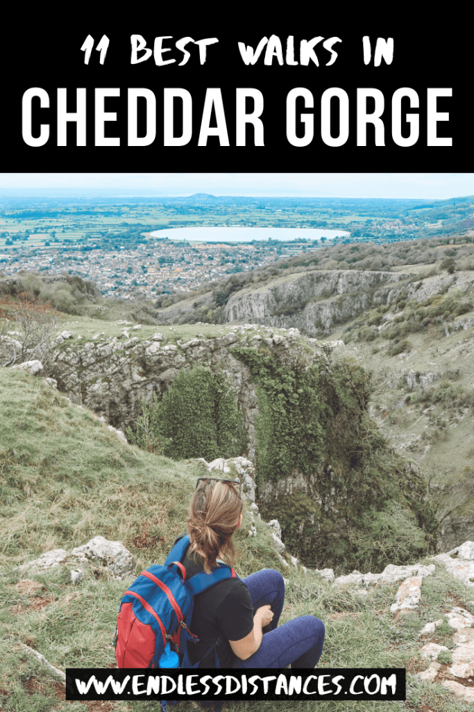 A visit to Cheddar Gorge in Somerset, England is the perfect time to get outdoors. Enjoy stunning panoramic views on these 11 Cheddar Gorge walks. #cheddargorgewalks #walksincheddargorge #somerset #mendiphills #cheddargorge #thingstodoincheddargorge