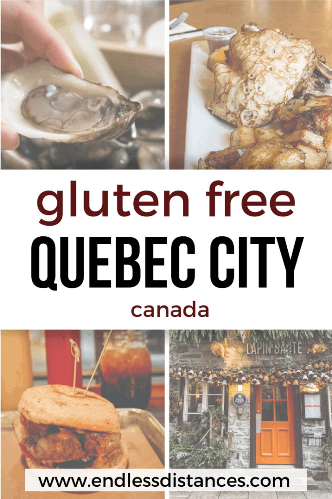 Heading to Quebec City and looking for the best (and safest) gluten free restaurants? Here is your complete gluten free Quebec City guide. #glutenfreequebeccity #quebeccity #glutenfreequebec