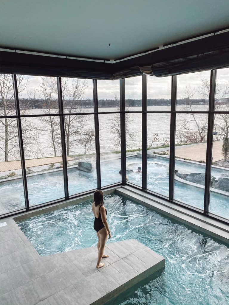 One of my favorite things to do in quebec city in winter, the Nordic Spa!