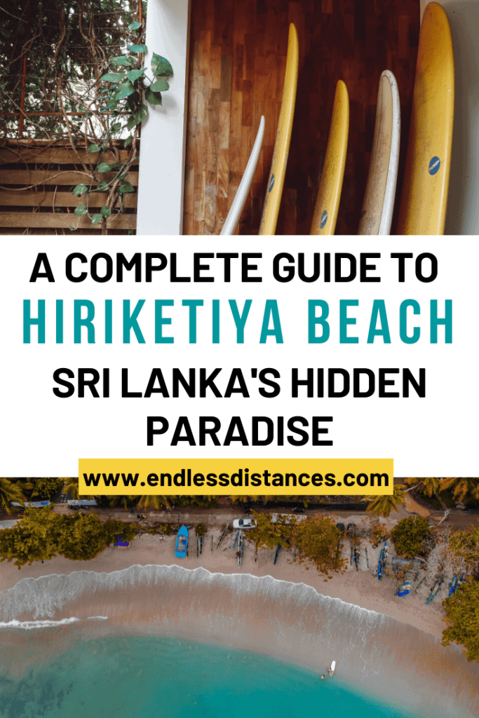 A complete guide to Hiriketiya Beach Sri Lanka, the south coast surfing bay. But Hiriketiya is more than surfing! Here are 15 things to do in Hiriketiya. #hiriketiyabeach #hiriketiyabeachsrilanka #thingstodoinhiriketiya #srilankasouthcoast