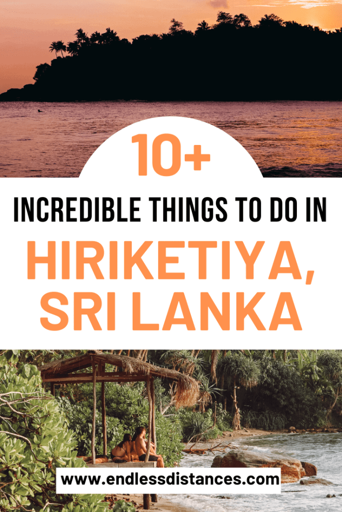 A complete guide to Hiriketiya Beach Sri Lanka, the south coast surfing bay. But Hiriketiya is more than surfing! Here are 15 things to do in Hiriketiya. #hiriketiyabeach #hiriketiyabeachsrilanka #thingstodoinhiriketiya #srilankasouthcoast