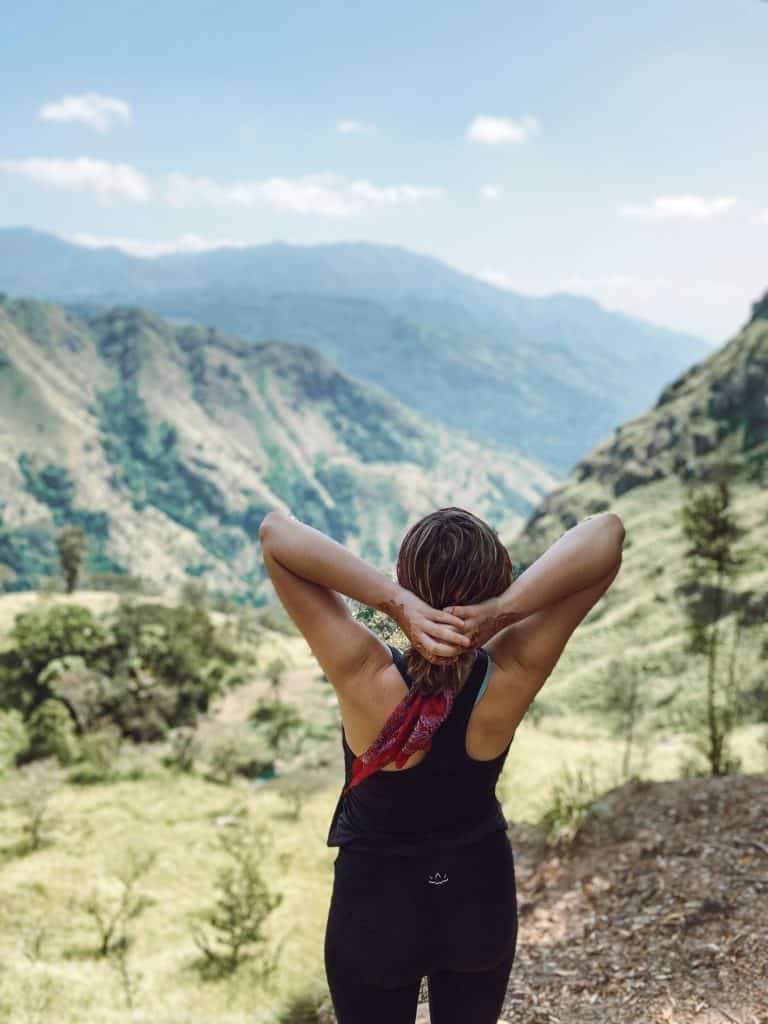 Ella Rock hike in Ella Sri Lanka.