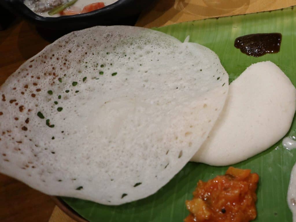 Appam is a gluten free bread in south India, made of rice and coconut.