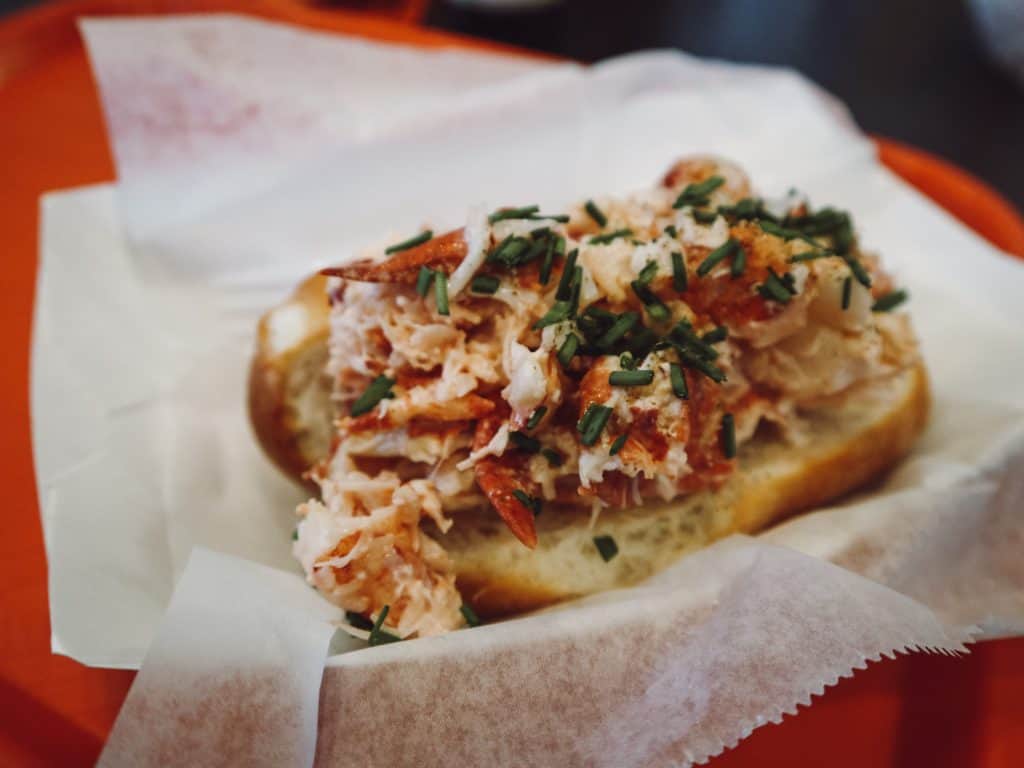 Gluten free lobster roll