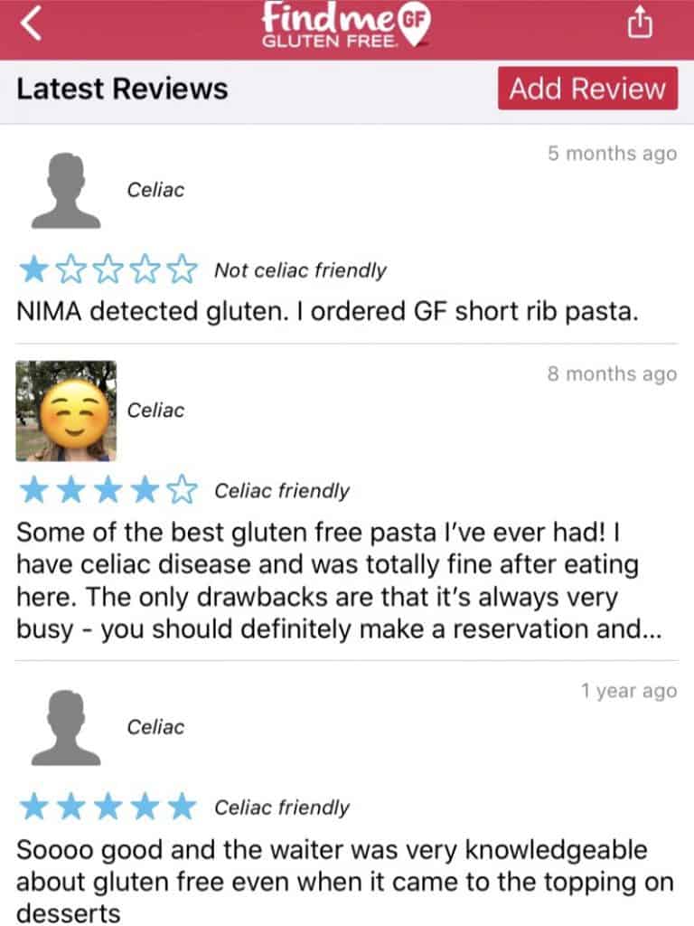 Find Me Gluten Free app reviews