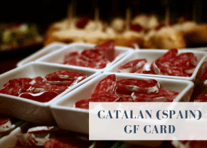 Gluten free translation card for Catalan
