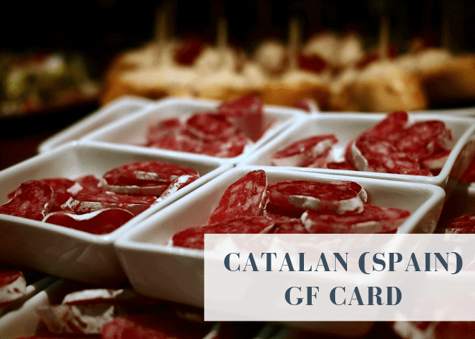 catalan gluten free language card