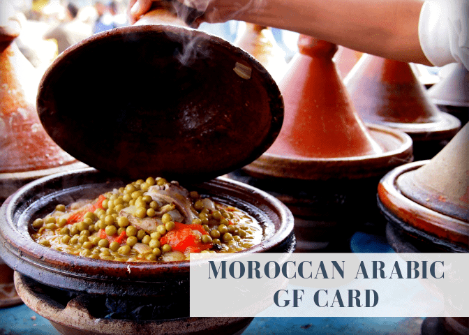 moroccan arabic gluten free translation card
