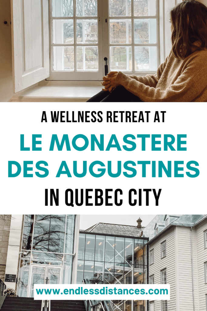 A wellness retreat at Le Monastere des Augustines in Quebec City Canada | Quebec | Quebec City | Canada Travel | Canada Destinations | Canada Honeymoon | Backpack Canada | Canada Vacation Photography North America #travel #honeymoon #vacation #backpacking #bucketlist #wanderlust #Canada #NorthAmerica #visitCanada #discoverCanada #wellnessretreat #quebec #quebeccity #boutiquehotel #lemonasteredesaugustines