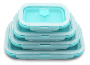 Collapsible Silicone Food Storage Containers