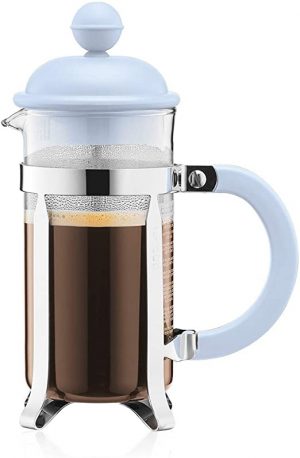 Bodum Caffettiera French Press Coffee and Tea Maker, 34 Oz, Light Blue