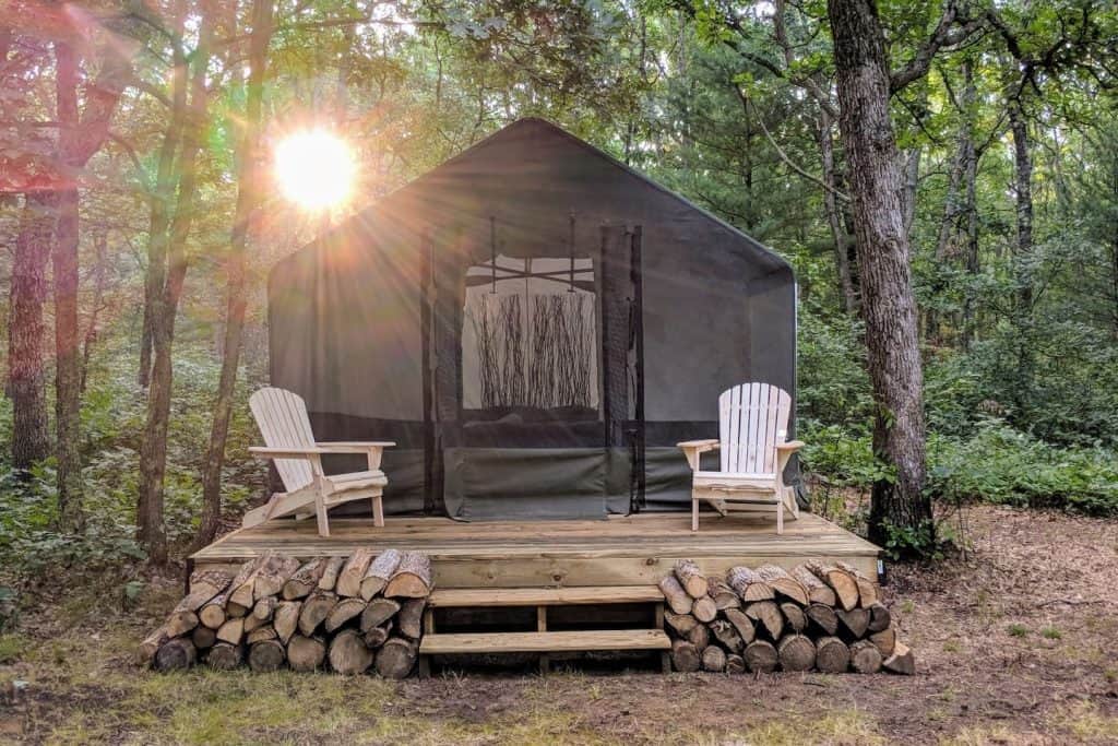 Michigan glamping in the North
