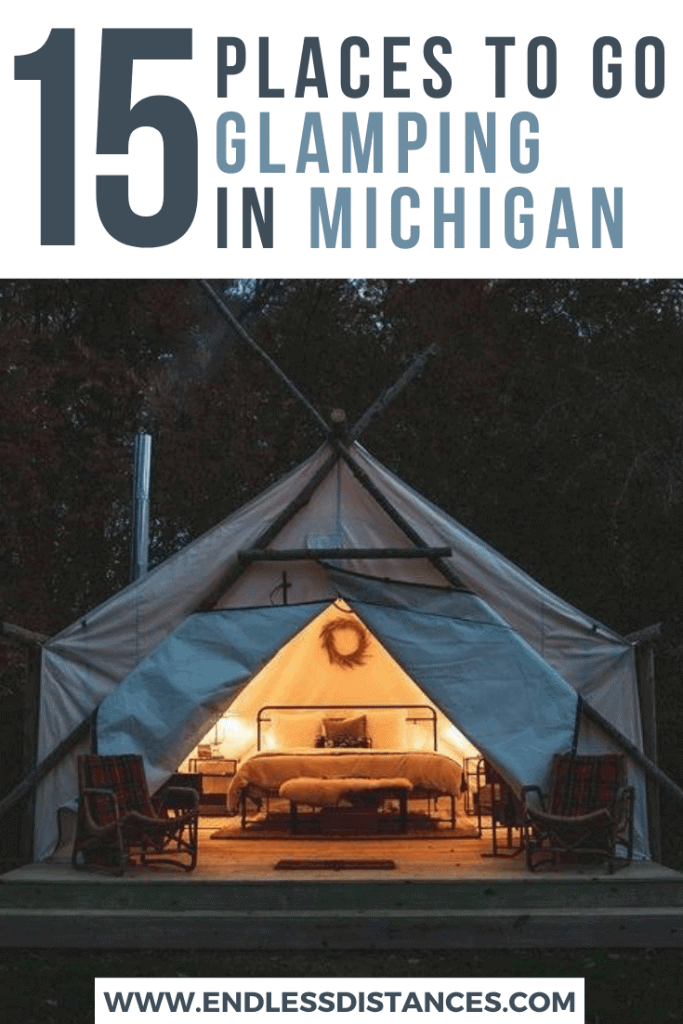 Ready to head Up North - but don't want to bring the tent? Glamping in Michigan is your answer! Check out Michigan's top 15 glamping sites. Michigan | USA | United States of America | Travel Destinations | Honeymoon | Luxury Camping | Camping | Vacation | Glamping in Michigan | Glamping | Off the Beaten Path | Local Guide | Wanderlust #travel #glamping #camping #budgettravel #offthebeatenpath #bucketlist #Michigan #USA #America #UnitedStates #exploreMichigan #visitMichigan #seeMichigan #discoverMichigan #TravelMichigan Ready to head Up North - but don't want to bring the tent? Glamping in Michigan is your answer! Check out Michigan's top 15 glamping sites. Michigan | USA | United States of America | Travel Destinations | Honeymoon | Luxury Camping | Camping | Vacation | Glamping in Michigan | Glamping | Off the Beaten Path | Local Guide | Wanderlust #travel #glamping #camping #budgettravel #offthebeatenpath #bucketlist #Michigan #USA #America #UnitedStates #exploreMichigan #visitMichigan #seeMichigan #discoverMichigan #TravelMichigan