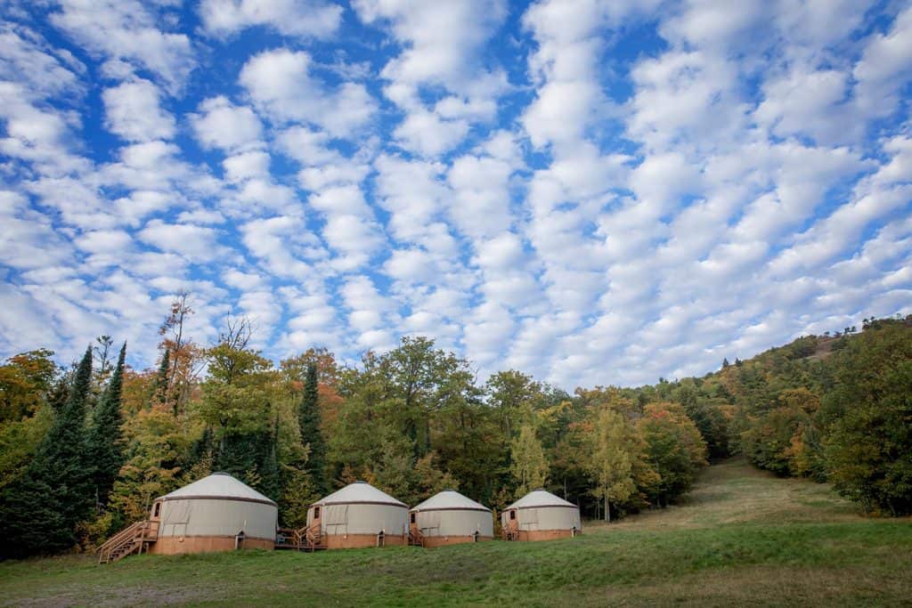 Gorgeous blue skies at Mount Bohemia in the upper peninsula