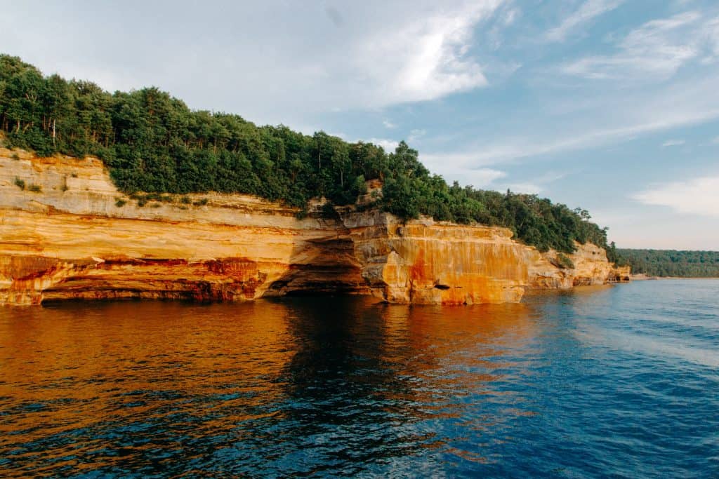 Pictured Rocks National Lakeshore in Michigan