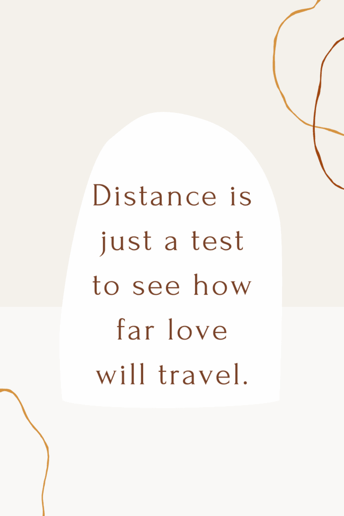 true love quotes Distance is a test of love. Many will fail for those who  can't withstand it, but for those…