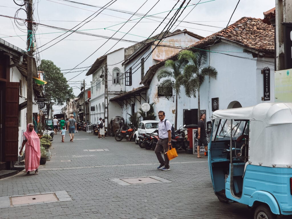 Pedlar Street in Galle Fort.