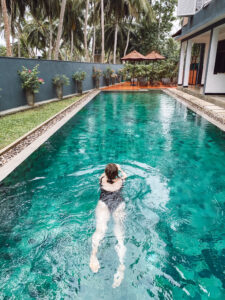 Swimming pool at Jasper House in Sri Lanka 1 week in Sri Lanka itinerary