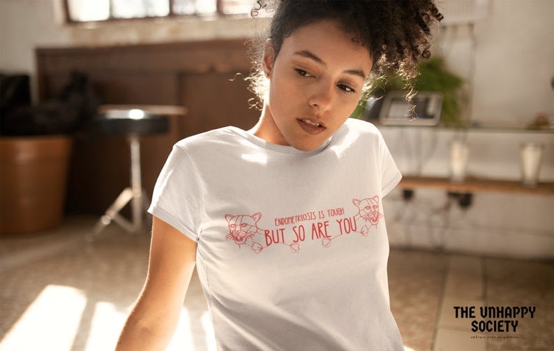 endometriosis awareness shirts  endo is tough but so are you
