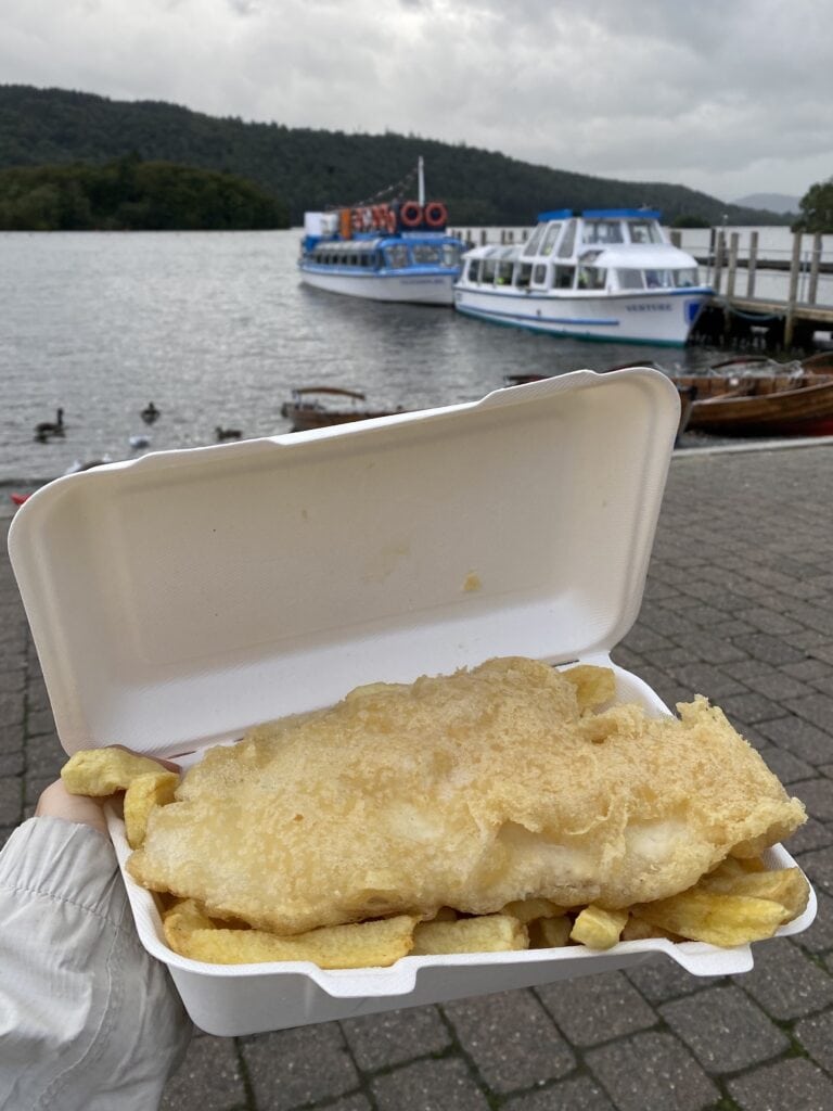 gluten free lake district vinegar jones fish and chips in windermere