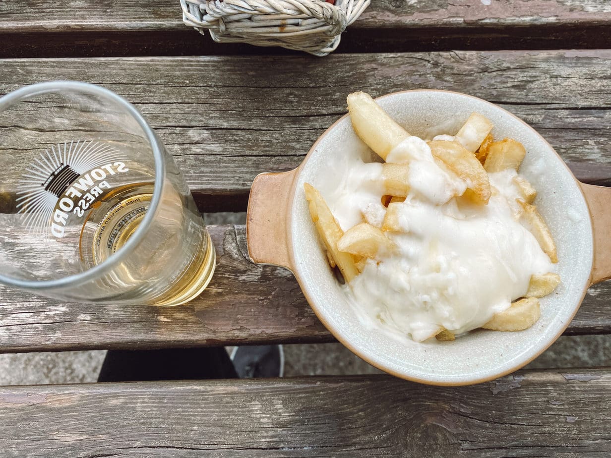 gluten free peak district chips at ye olde cheshire cheese inn