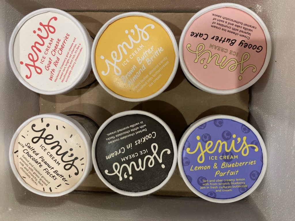 Six pints of jeni's ice cream