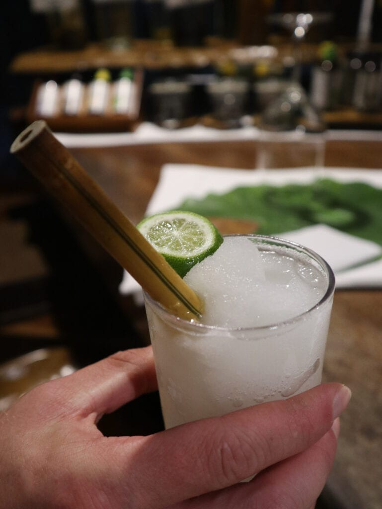 Frozen lemonade at Inkaterra Reserva Amazonica