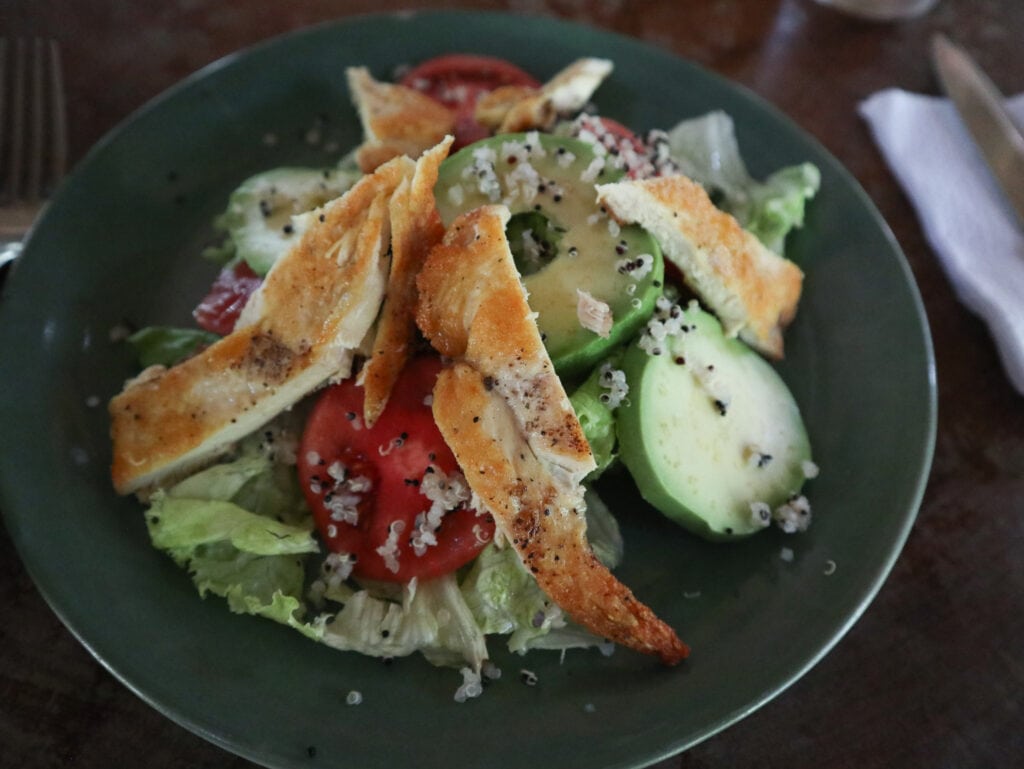 Grilled chicken at Inkaterra Reserva Amazonica