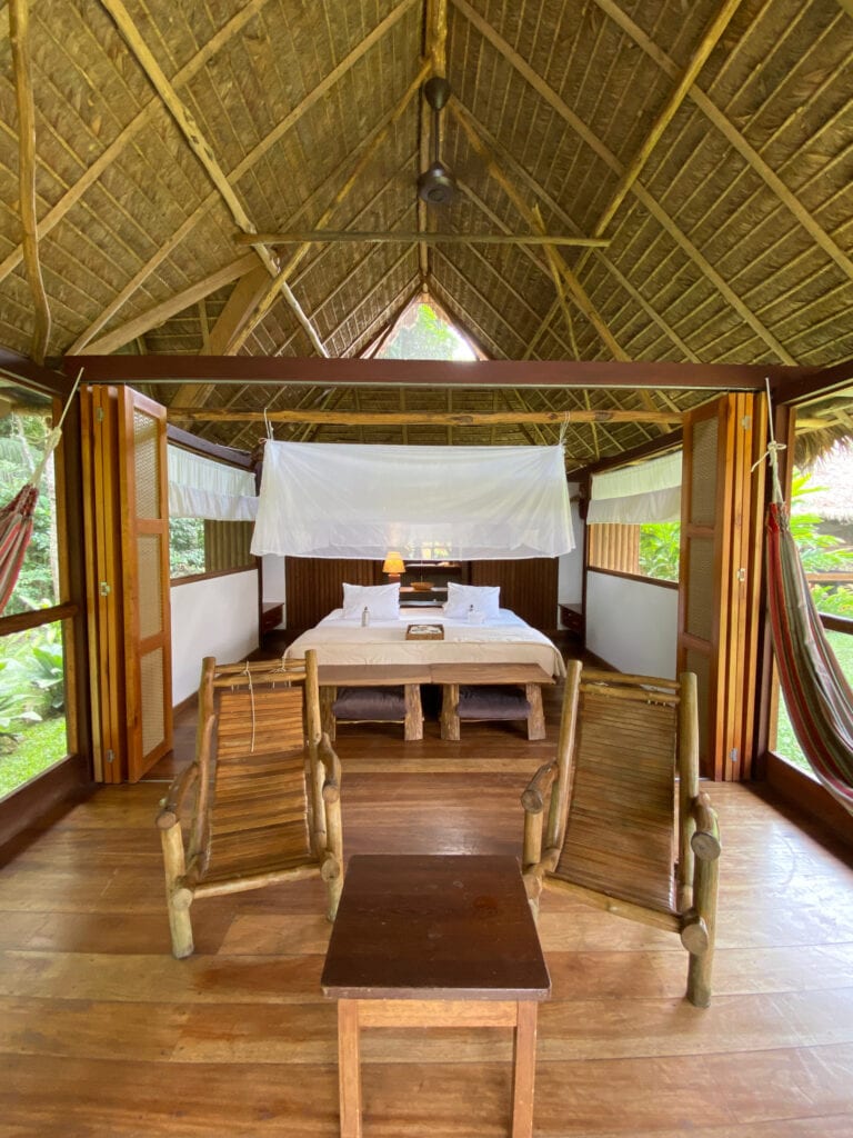 Our luxurious cabana at Inkaterra Reserva Amazonica
