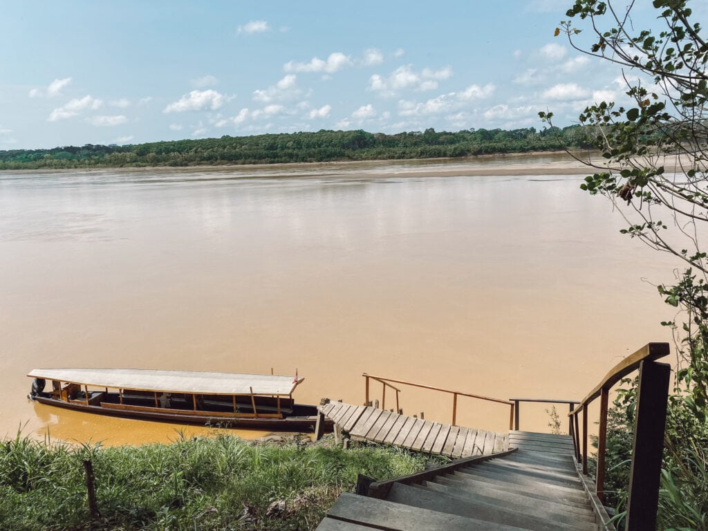 Madre de Dios river from the entrance to Inkaterra Reserva Amazonica